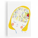 Imaginative Mind Girls Room Wall Art – Kids Room Art Print