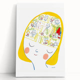 Imaginative Mind Girls Room Wall Art – Kids Room Art Print