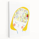 Imaginative Mind Girls Room Wall Art – Kids Room Art Print