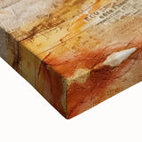 Large art depicting a black and white landscape painting on stretched canvas, ideal for bedroom wall decor.