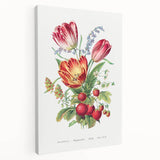 Classic Romantic Paintings - Strawberry and Tulip Art Print