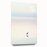 Abstract landscape design on acrylic glass, showcasing vibrant colors and a modern aesthetic. The side view captures its sleek finish, ideal for contemporary home decor.