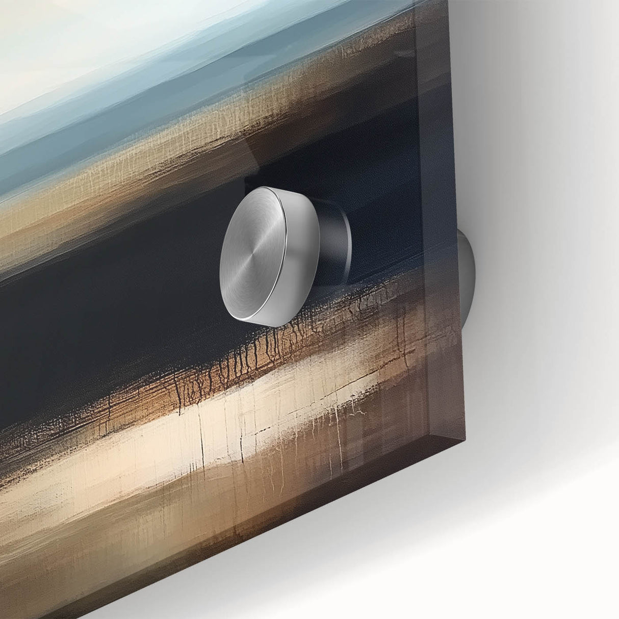 Modern Abstract Wall Art – Contemporary Brown & Black Landscape