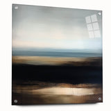 Modern Abstract Wall Art – Contemporary Brown & Black Landscape