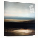 Modern Abstract Wall Art – Contemporary Brown & Black Landscape