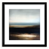 Modern Abstract Wall Art – Contemporary Brown & Black Landscape