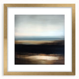 Modern Abstract Wall Art – Contemporary Brown & Black Landscape