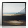 Modern Abstract Wall Art – Contemporary Brown & Black Landscape