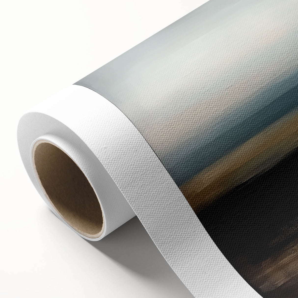 Modern Abstract Wall Art – Contemporary Brown & Black Landscape