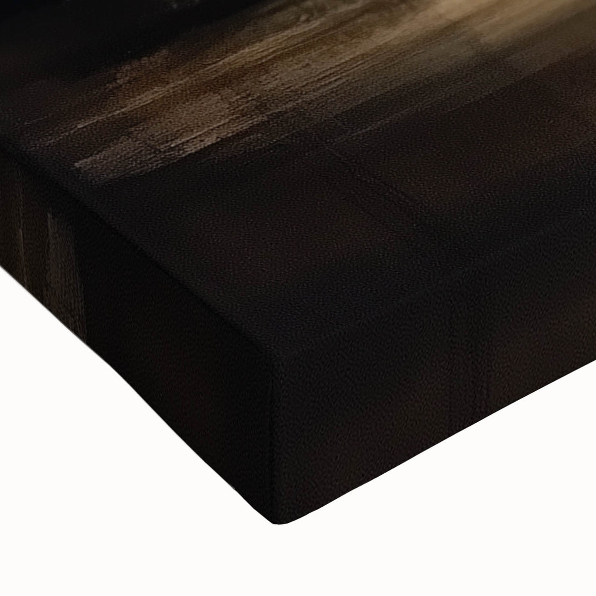 Modern Abstract Wall Art – Contemporary Brown & Black Landscape
