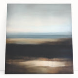 Modern Abstract Wall Art – Contemporary Brown & Black Landscape