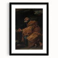 Baroque Prayer Scene: Historical Art Print with Dramatic Emotion