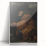 Baroque Prayer Scene: Historical Art Print with Dramatic Emotion