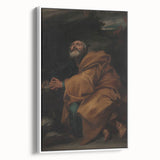 Baroque Prayer Scene: Historical Art Print with Dramatic Emotion