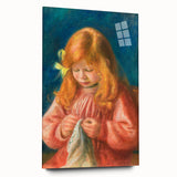 Impressionism Wall Art - Jean Renoir Sewing by Renoir Print for Home Decor