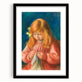 Impressionism Wall Art - Jean Renoir Sewing by Renoir Print for Home Decor