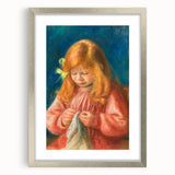 Impressionism Wall Art - Jean Renoir Sewing by Renoir Print for Home Decor