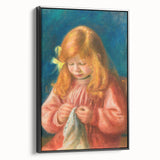 Impressionism Wall Art - Jean Renoir Sewing by Renoir Print for Home Decor