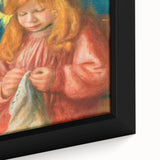 Impressionism Wall Art - Jean Renoir Sewing by Renoir Print for Home Decor