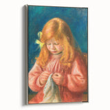 Impressionism Wall Art - Jean Renoir Sewing by Renoir Print for Home Decor