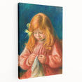 Impressionism Wall Art - Jean Renoir Sewing by Renoir Print for Home Decor