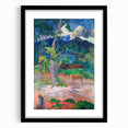 Vibrant Landscape Wall Art - Gauguin’s Nature Scene with Horse Decor