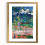 Vibrant Landscape Wall Art - Gauguin’s Nature Scene with Horse Decor