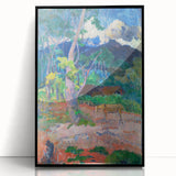 Vibrant Landscape Wall Art - Gauguin’s Nature Scene with Horse Decor