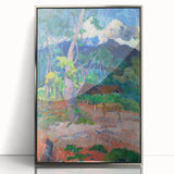 Vibrant Landscape Wall Art - Gauguin’s Nature Scene with Horse Decor