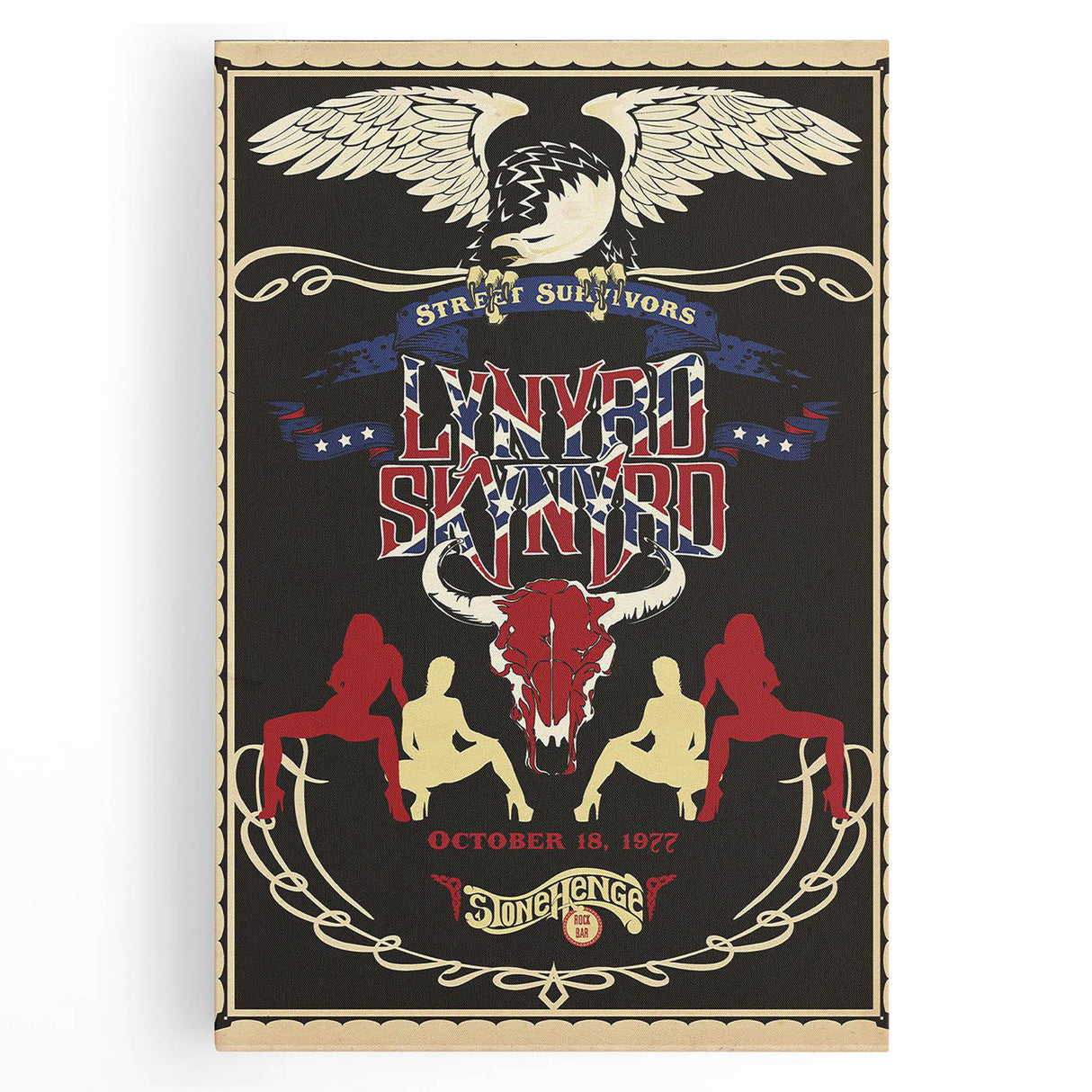 Lynyrd Skynyrd Retro Poster Art - Street Survivors 1977