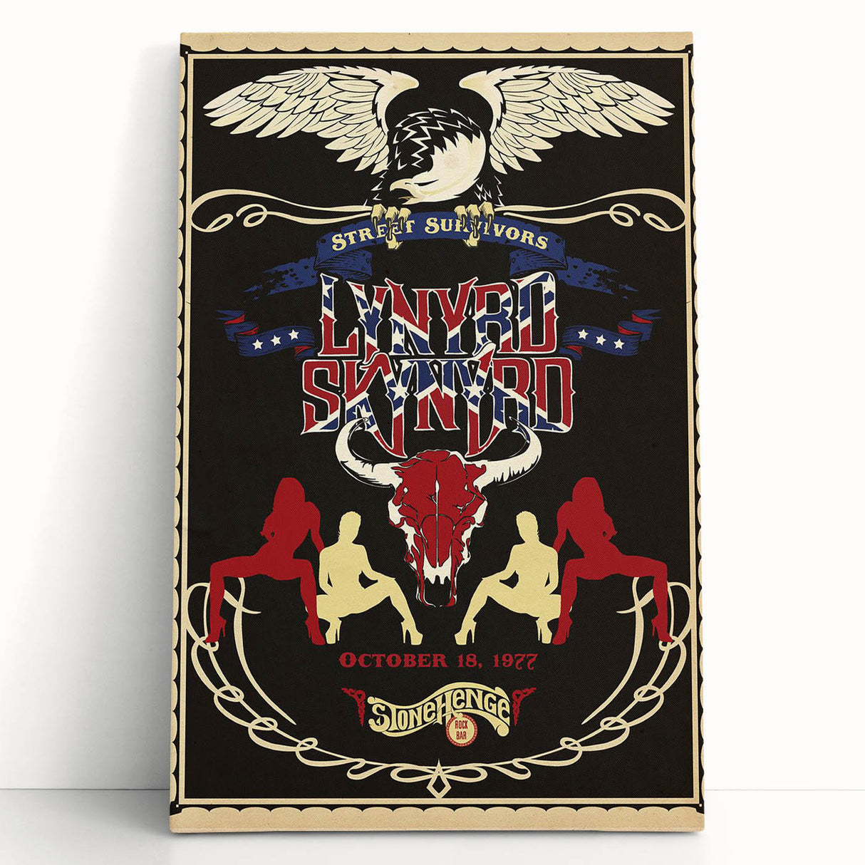 Lynyrd Skynyrd Retro Poster Art - Street Survivors 1977