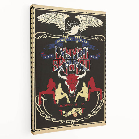 Lynyrd Skynyrd Retro Poster Art - Street Survivors 1977