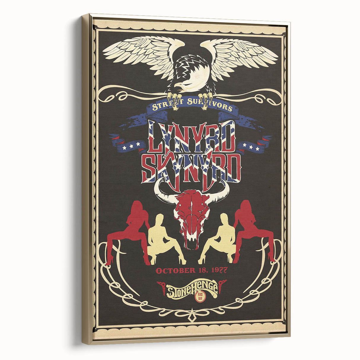 Lynyrd Skynyrd Retro Poster Art - Street Survivors 1977