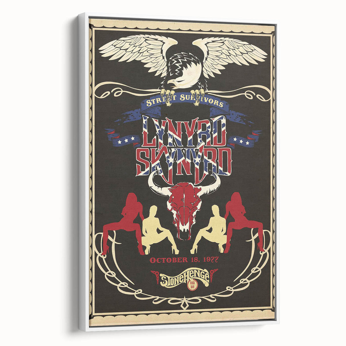 Lynyrd Skynyrd Retro Poster Art - Street Survivors 1977