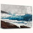 Realism Art Print - Prout’s Neck, Breakers by Winslow Homer, Ocean Waves Scene