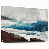 Realism Art Print - Prout’s Neck, Breakers by Winslow Homer, Ocean Waves Scene
