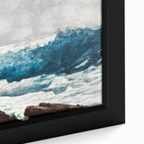 Realism Art Print - Prout’s Neck, Breakers by Winslow Homer, Ocean Waves Scene