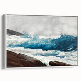 Realism Art Print - Prout’s Neck, Breakers by Winslow Homer, Ocean Waves Scene