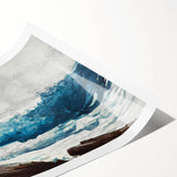 Realism Art Print - Prout’s Neck, Breakers by Winslow Homer, Ocean Waves Scene