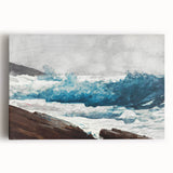 Realism Art Print - Prout’s Neck, Breakers by Winslow Homer, Ocean Waves Scene