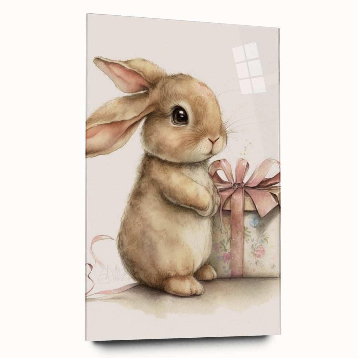 Adorable Bunny Gift Girls Room Wall Art – Kids Room Art Print