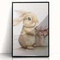 Adorable Bunny Gift Girls Room Wall Art – Kids Room Art Print