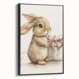 Adorable Bunny Gift Girls Room Wall Art – Kids Room Art Print