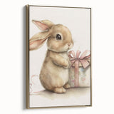 Adorable Bunny Gift Girls Room Wall Art – Kids Room Art Print