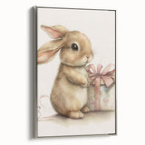 Adorable Bunny Gift Girls Room Wall Art – Kids Room Art Print