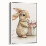 Adorable Bunny Gift Girls Room Wall Art – Kids Room Art Print