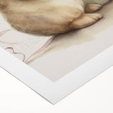 Adorable Bunny Gift Girls Room Wall Art – Kids Room Art Print