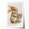 Adorable Bunny Gift Girls Room Wall Art – Kids Room Art Print