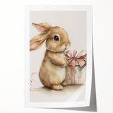 Adorable Bunny Gift Girls Room Wall Art – Kids Room Art Print