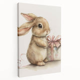 Adorable Bunny Gift Girls Room Wall Art – Kids Room Art Print